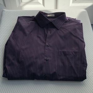 Used Pronto Uomo XLT Men’s Dress Shirt (Purple) EXCELLENT CONDITION
